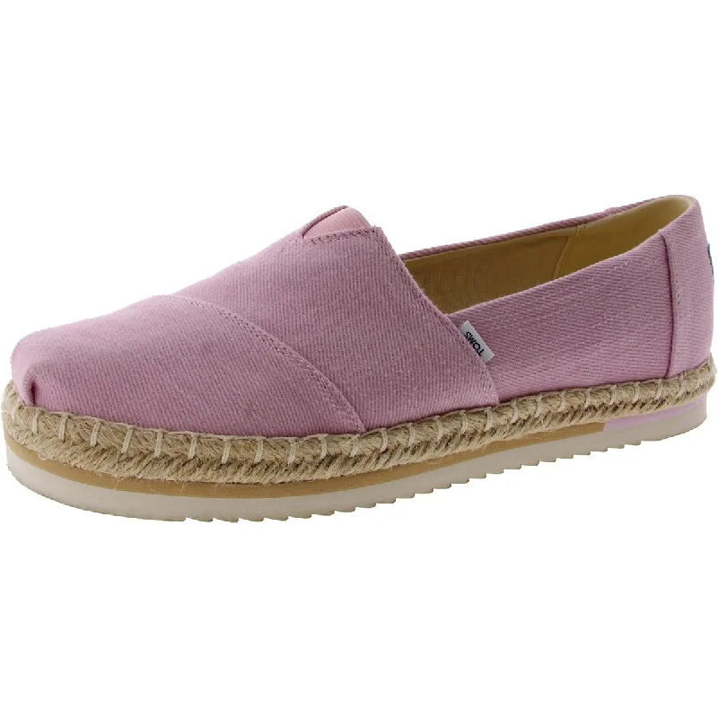 Flats near fitness trails-Toms Womens Alpargata Canvas Slip On Espadrilles