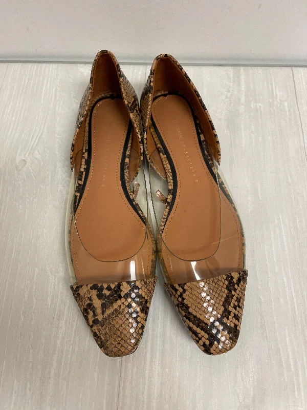 Flats in affordable area-Shoes Flats By Zara Basic In Snakeskin Print, Size: 6.5