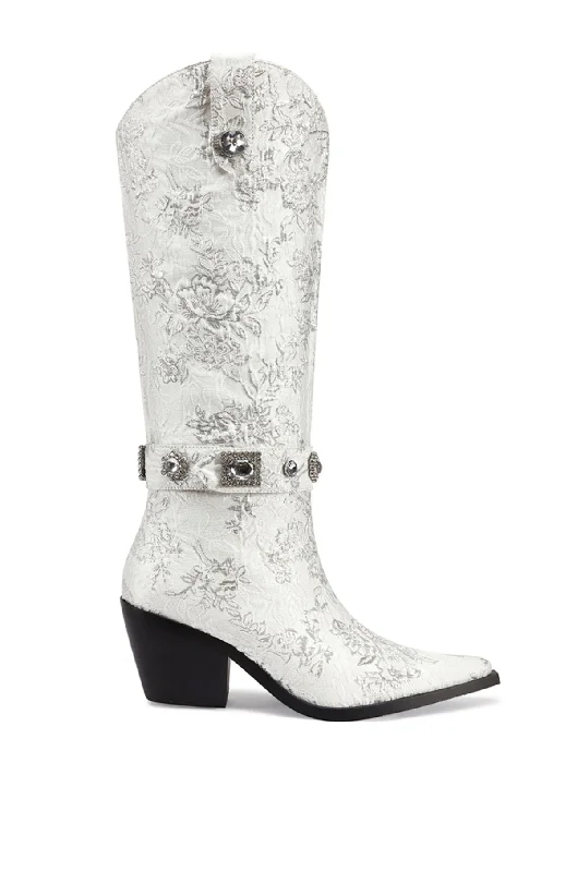 sandals for lightweight comfort-Are boots good for standing-BAVANI-WHITE WESTERN BOOT