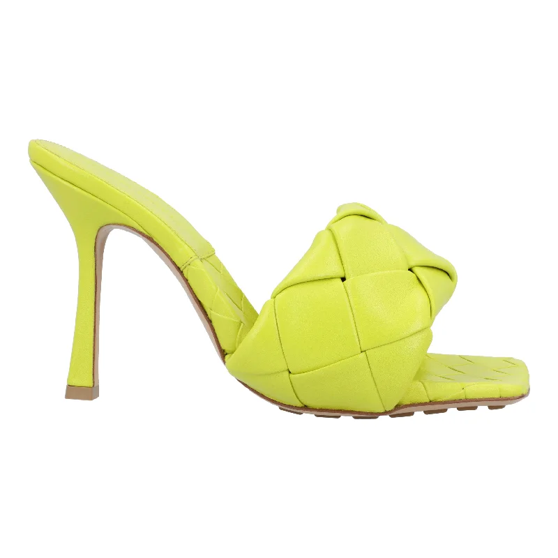 running shoes with leather accents-Bottega Veneta Lido Mule yellow