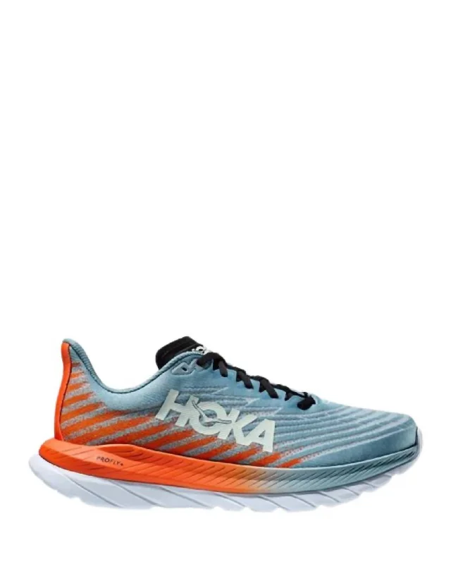 running shoes for yearly races-Men's Mach 5 Running Shoes In Mountain Spring/puffins Bill