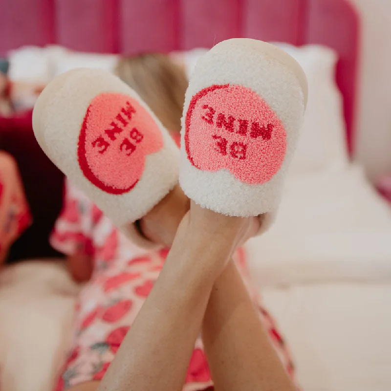 running shoes with long cushion-Be Mine Candy Slippers