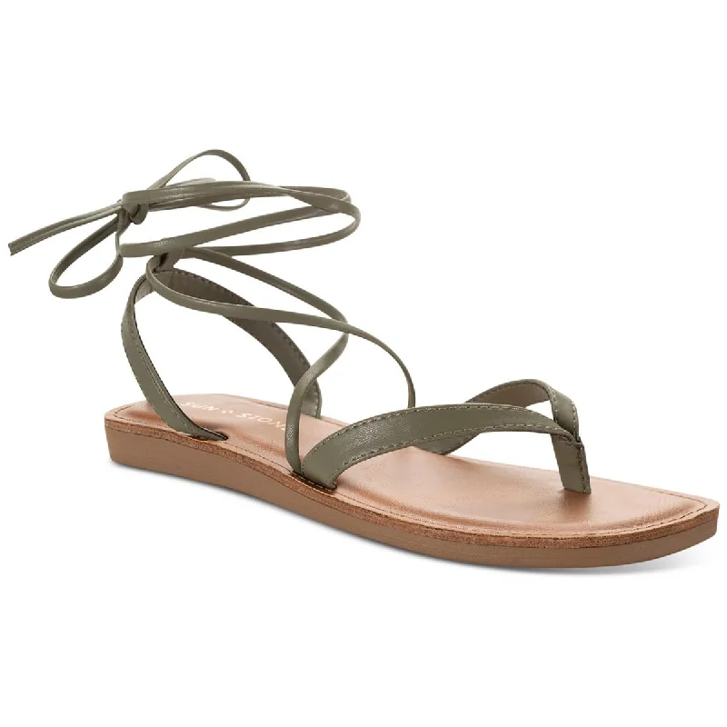 Sun + Stone Womens Maggie  Thong Slip On Strappy Sandals