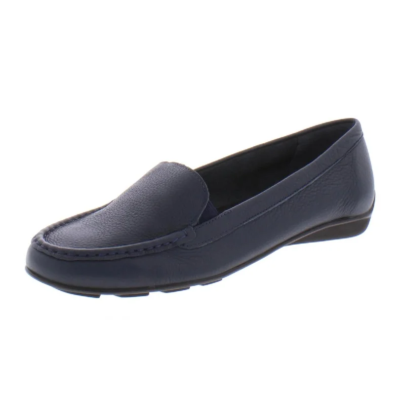 Flats with stylish decor-Walking Cradles Womens Mick Leather Slip On Moccasins