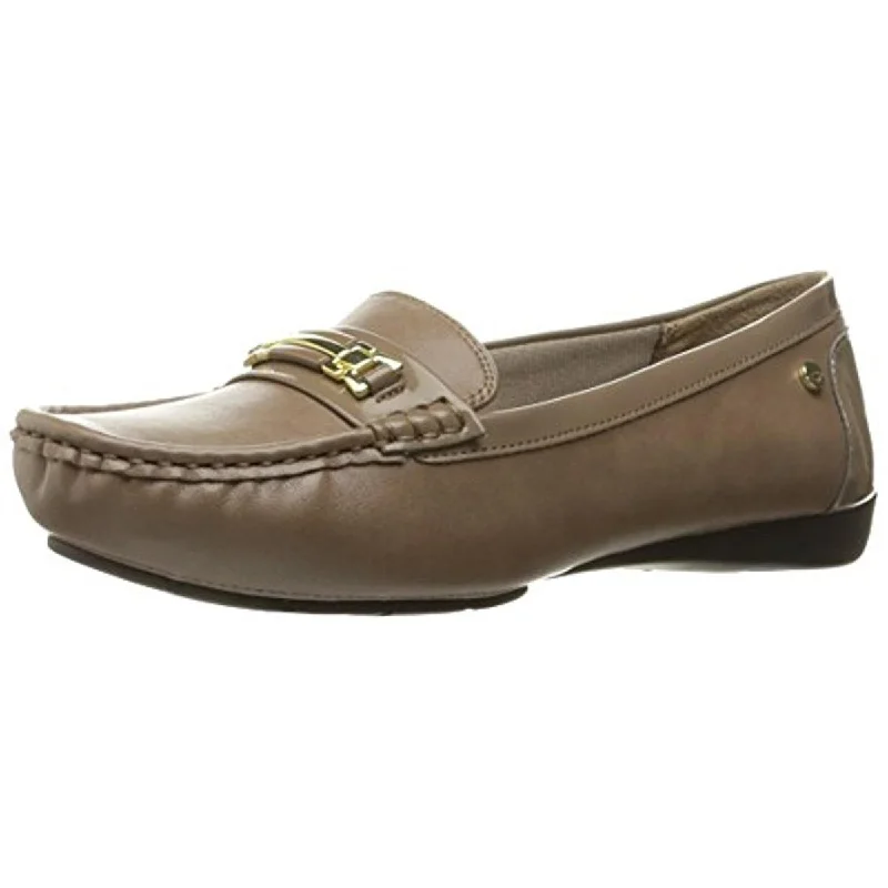 Loafers for summer trends-LifeStride Womens Vanity Faux Leather Slip On Loafers