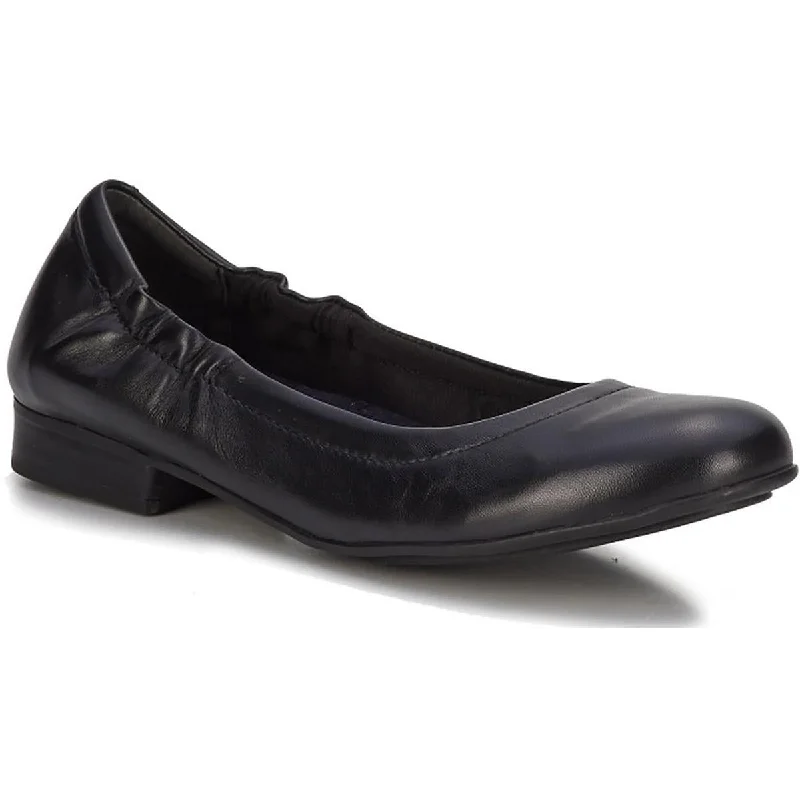 Flats near cafes-Walking Cradles Womens Tess Slip On Leather Ballet Flats