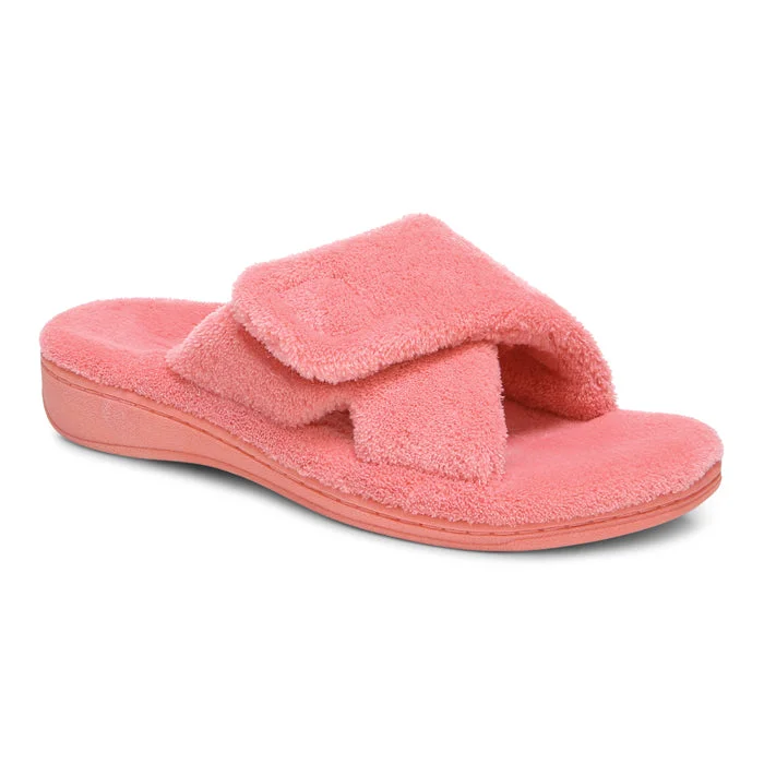 running shoes for quick drying-Womens Vionic Relax Slippers Sea Coral