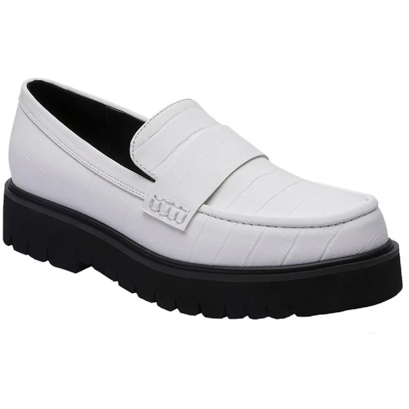 Loafers with reliable comfort-JANE AND THE SHOE Womens OLINDA Platform Round toe Loafers