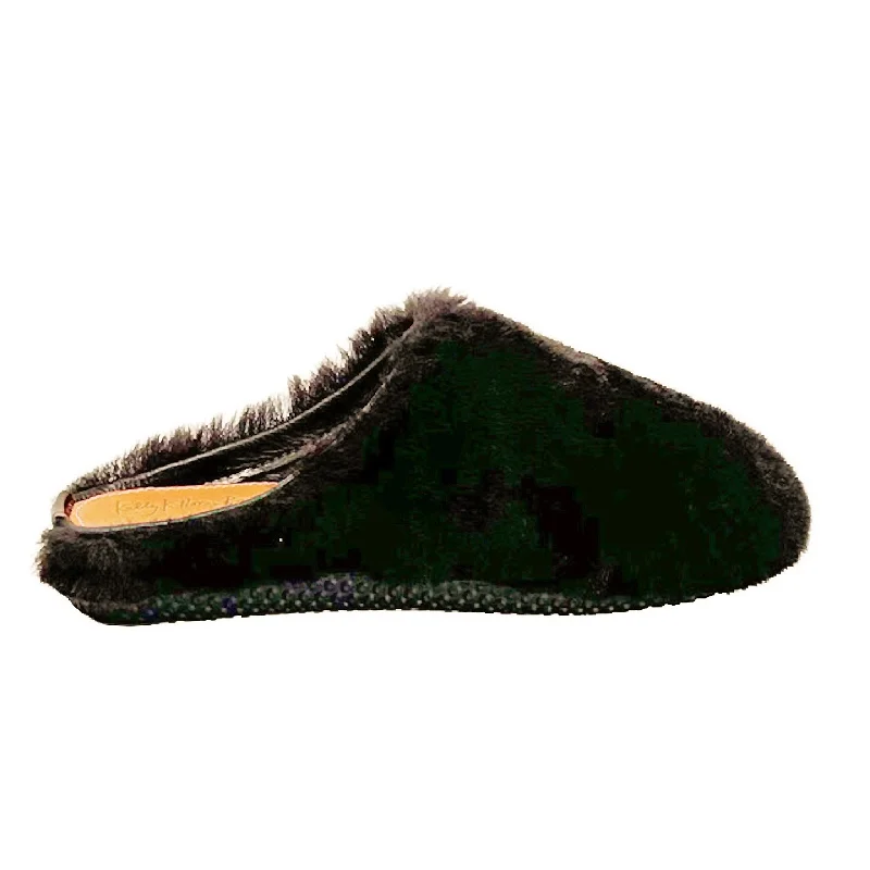 running shoes with sweat wicking-KKB Portland Mule Slipper: Exersole® by Quoddy Barefoot Fit DK Chocolate Brown Shearling