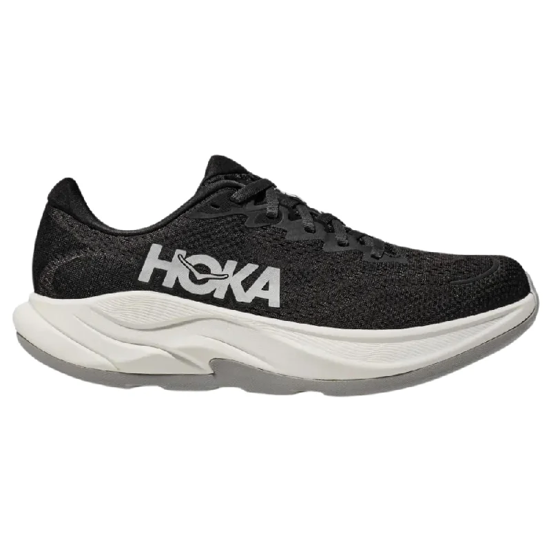 running shoes for freezing cold-Hoka Rincon 4 Black/White Running Shoe (Women's)