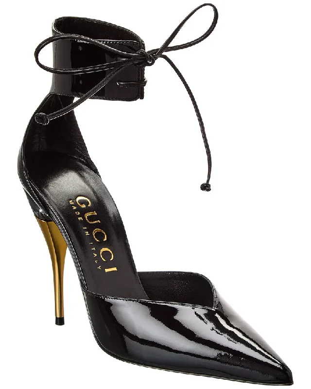 Gucci Knot Detail Patent Pump