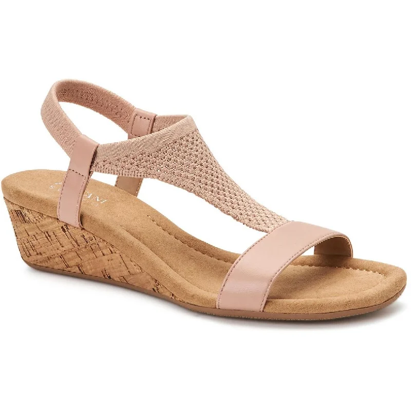 Alfani Womens Vacanzaa T-Strap Wedge Sandals