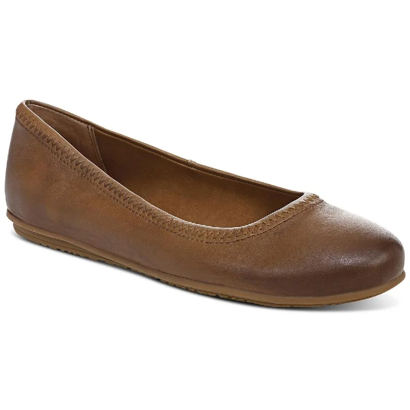 Flats near local events-Zodiac Womens Sonia Leather Round Toe Ballet Flats