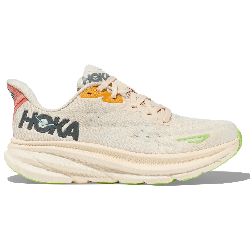 running shoes for spring season-Hoka Clifton 9 Vanilla/Astral Running Shoe (Women's)