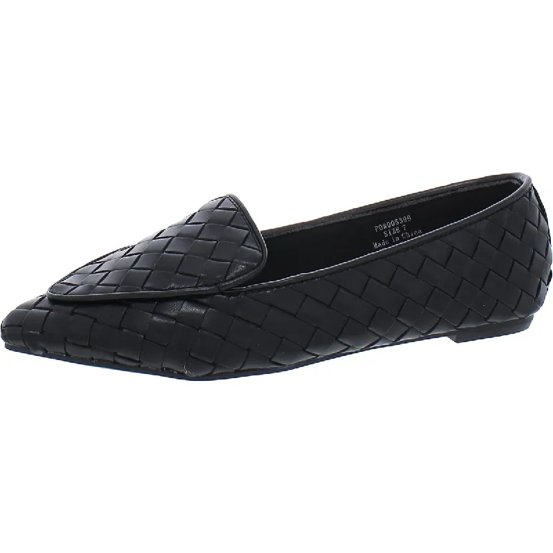 Journee Collection Womens Faux Leather Slip-On Loafers