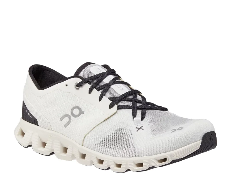 running shoes with ergonomic design-ON Running Cloud X 3 Ivory/Black Men's Running Shoes 60.98706