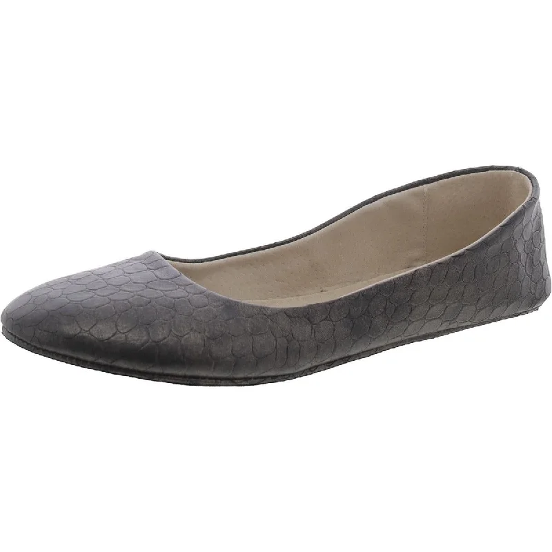 Loafers for casual Fridays-FS/NY Womens Faux Leather Slip-On Loafers