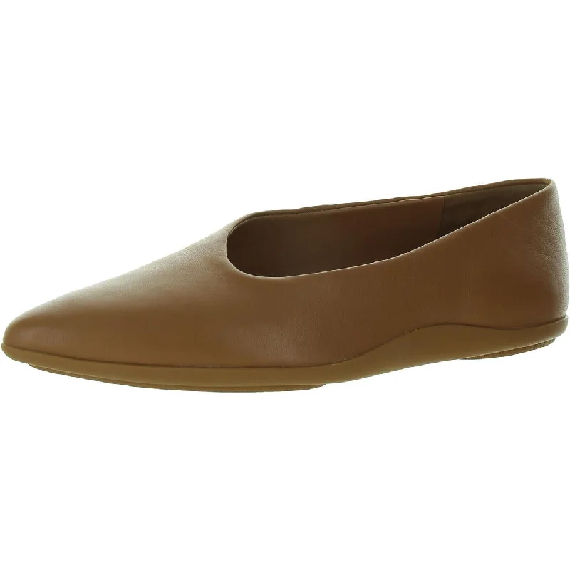 Flats with cozy appeal-Vince Womens Faux Leather Slip On Flat Shoes