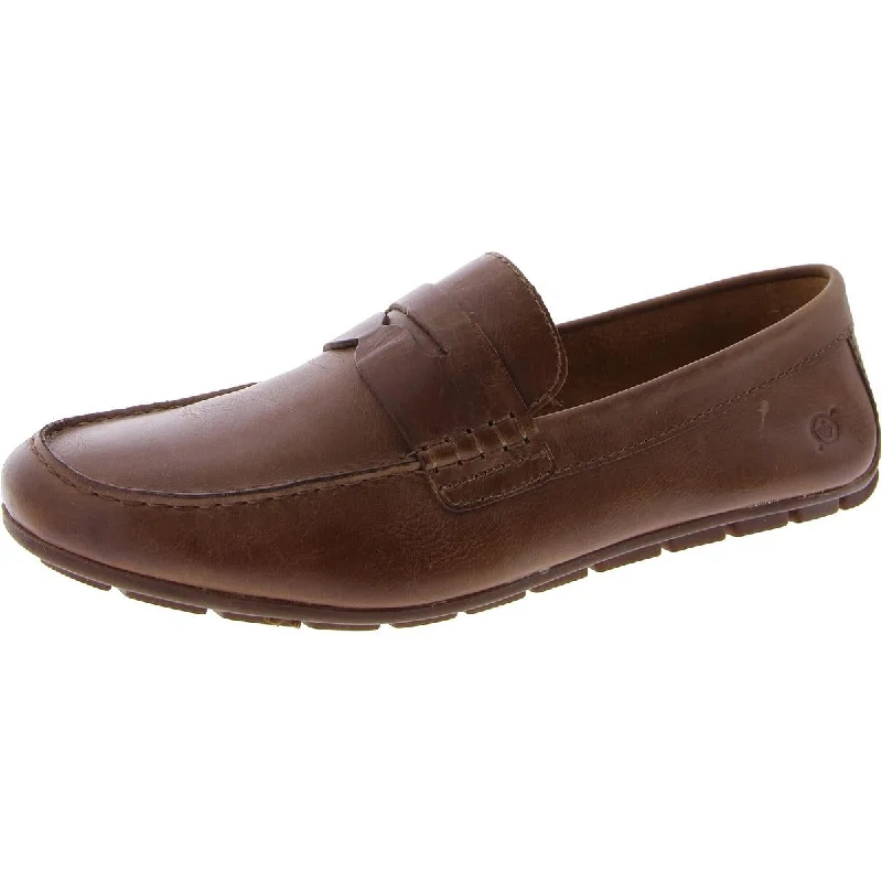 Loafers with premium comfort-Born Mens Leather Slip On Loafers