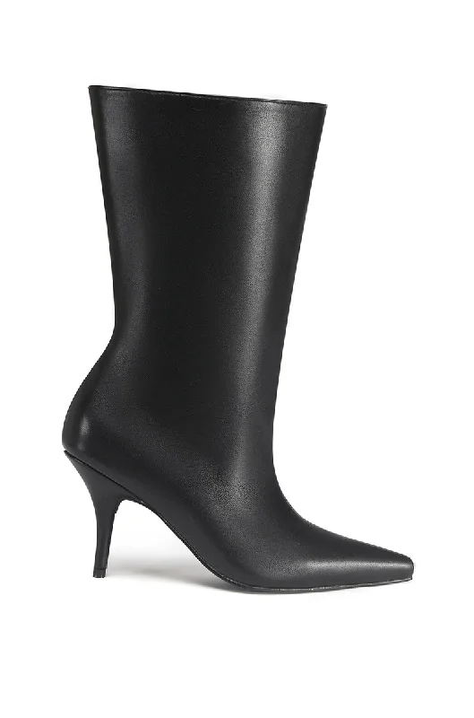 sandals with slip resistant-Are boots good for theaters-ORSON-BLACK STILETTO BOOTIE