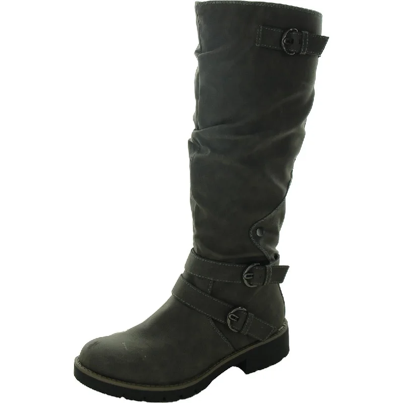 merrell trail sandals-Best boots for casual Fridays-Sun + Stone Womens Brinley Faux Leather Tall Knee-High Boots