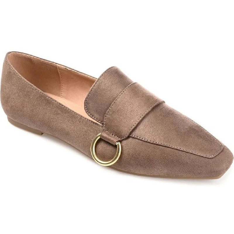 Loafers with elegant trips-Journee Collection Womens Benntly Embellished Cushioned Insole Loafers