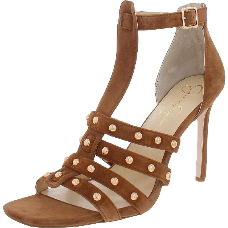 Jessica Simpson Oprina Women's Studded Caged Ankle Wrap Dress Sandals