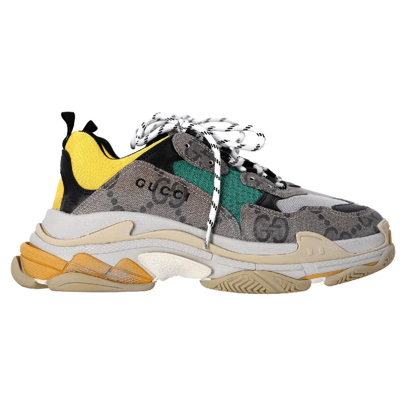 Gucci x Balenciaga Triple S The Hacker Project Sneakers in Multicolor Polyester