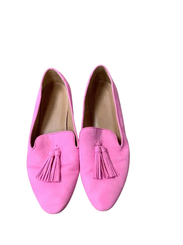 Flats in central spaces-Shoes Flats By J. Crew In Pink, Size: 9