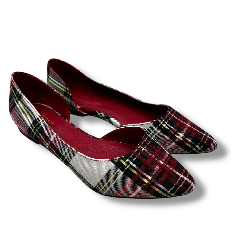 Flats near downtown-Shoes Flats By Isaac Mizrahi In Plaid Pattern, Size: 8.5