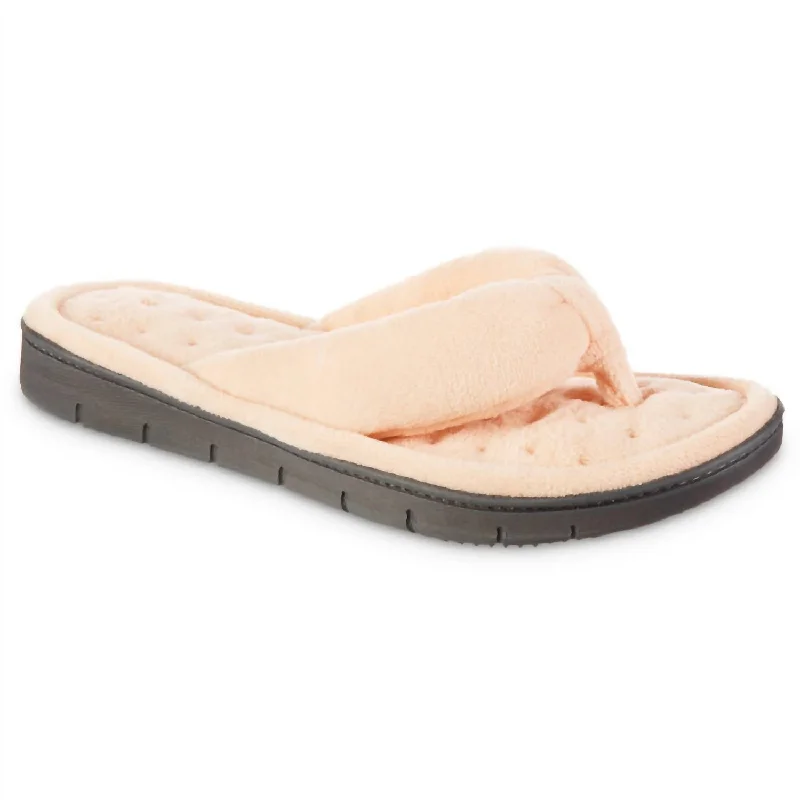 running shoes with firm return-Women's Recycled Aster Thong Slipper In Eve Sand