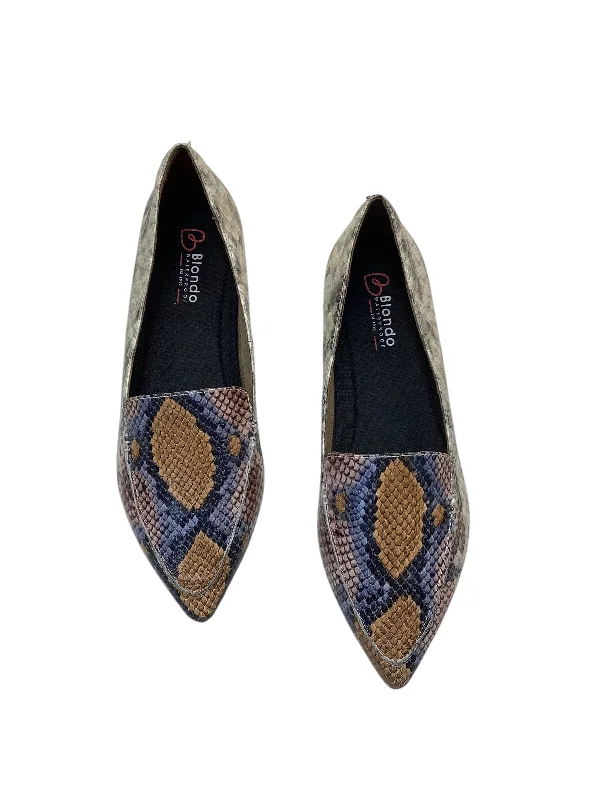 Flats with rooftop charm-Shoes Flats By Blondo In Snakeskin Print, Size: 7