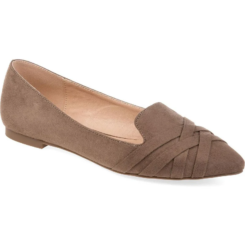 Loafers with breathable fashion-Journee Collection Womens Mindee Faux Suede Loafers