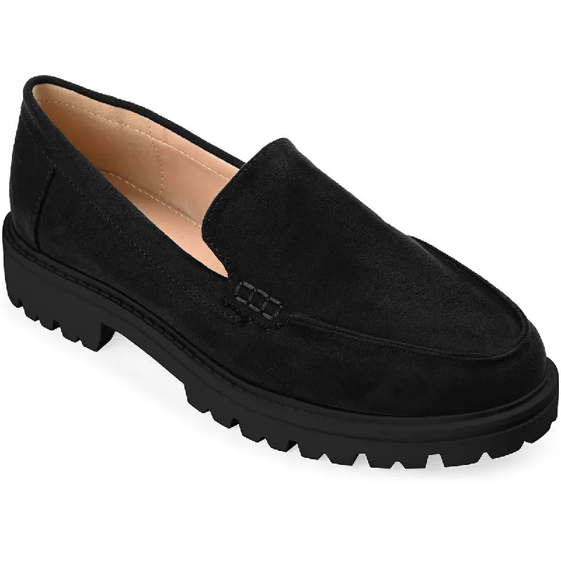 Loafers with cool adventures-Journee Collection Womens Erika Faux Suede Slip-On Loafers