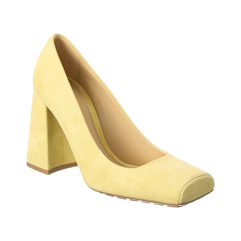 Bottega Veneta Suede Tower Pumps