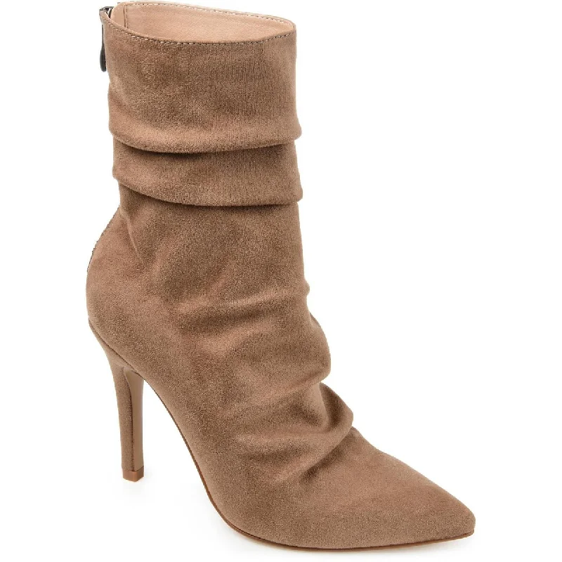 sandals for slow days-What are sleek boots-Journee Collection Womens Markie Dressy Stiletto Mid-Calf Boots