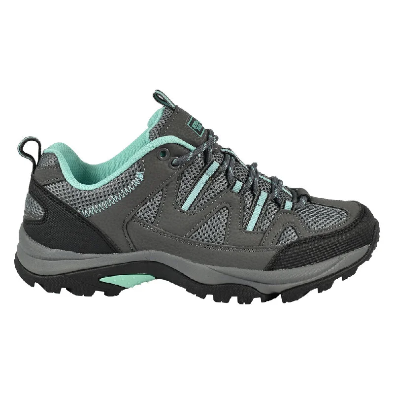 running shoes with heavy duty-Nord Trail Women's Mt. Evans Charcoal/Mint Hiking Trail Running Casual Shoe