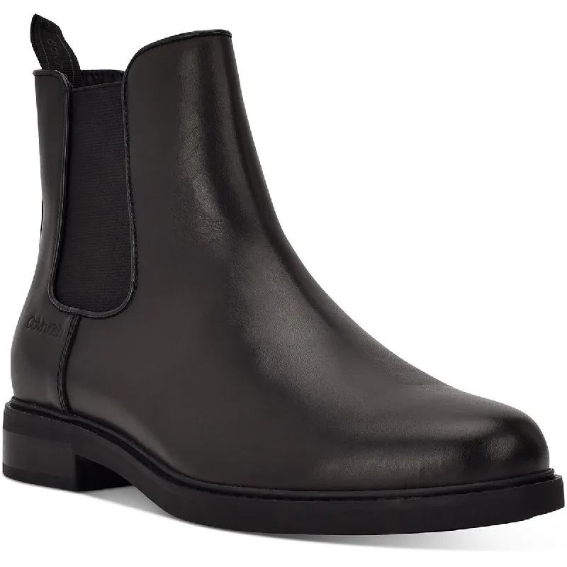 sandals with thick soles-Are boots good for hiking-Calvin Klein Mens Fenwick Leather Ankle Chelsea Boots