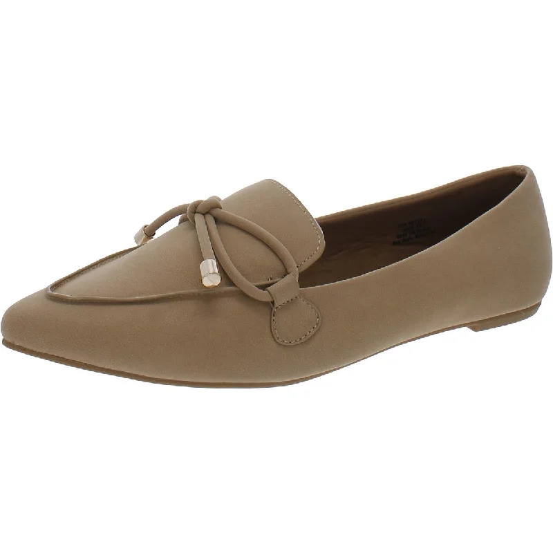 Loafers for daily adventures-Journee Collection Womens Faux Leather Pointed Toe Loafers