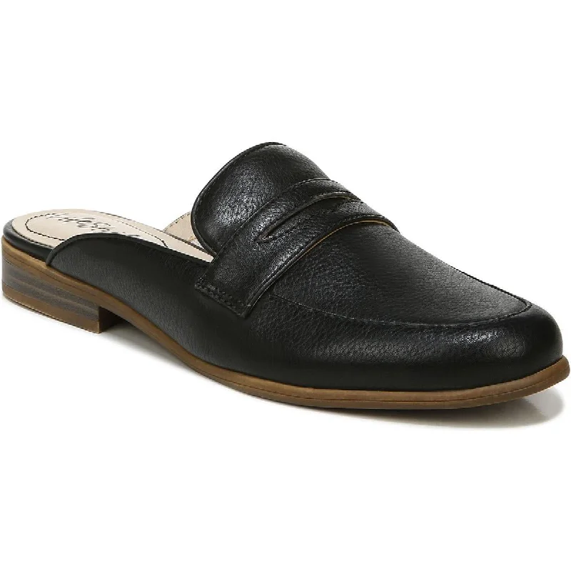 Loafers with decorative trips-LifeStride Womens Margot Leather Slide Loafers