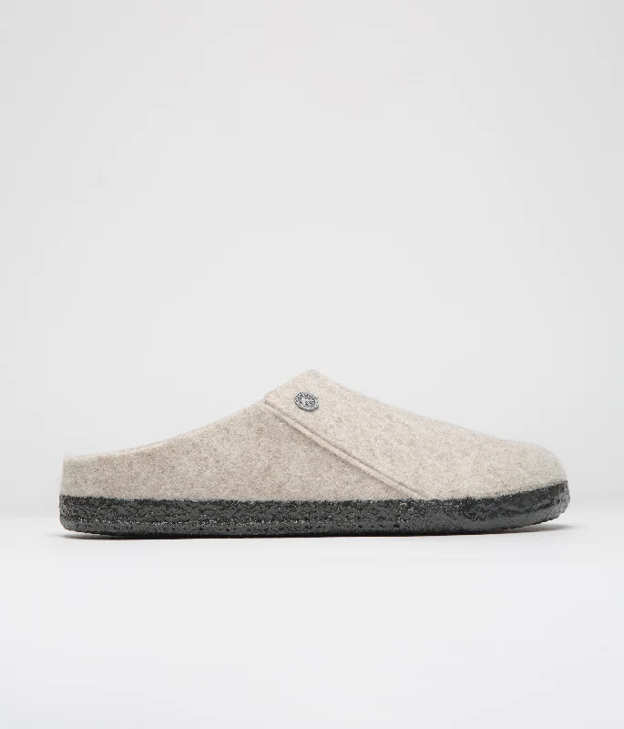 running shoes for short use-Birkenstock Zermatt Shearling Felt Slippers - Eggnog