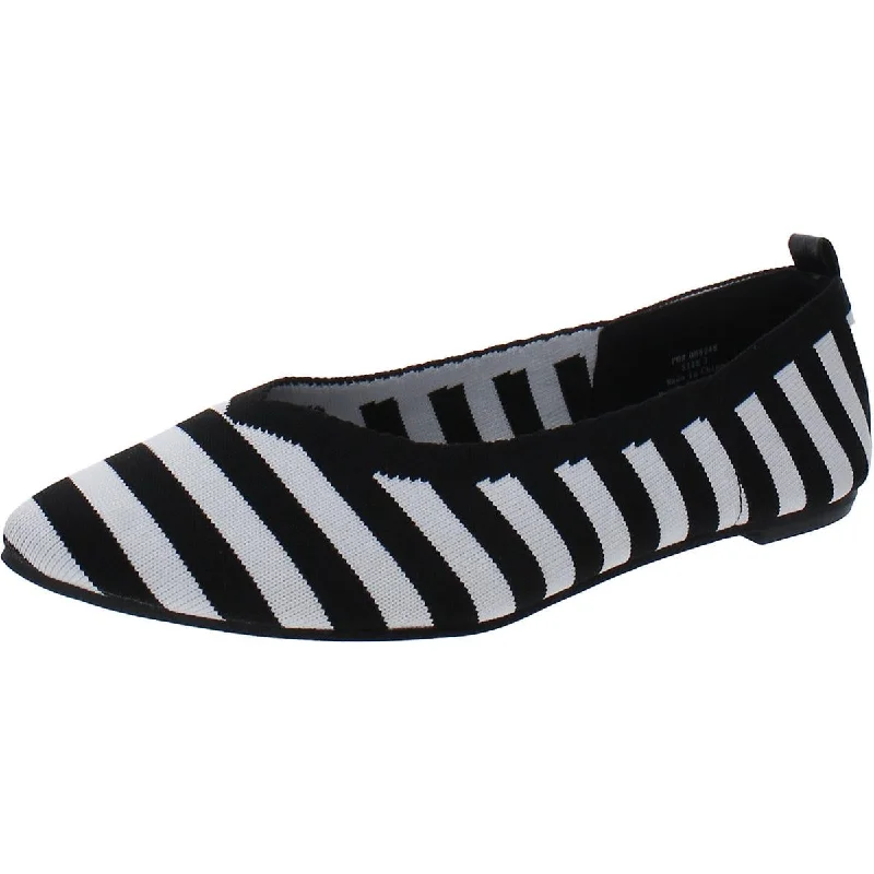 Breathable loafers for summer-Journee Collection Womens Striped Manmade Loafers