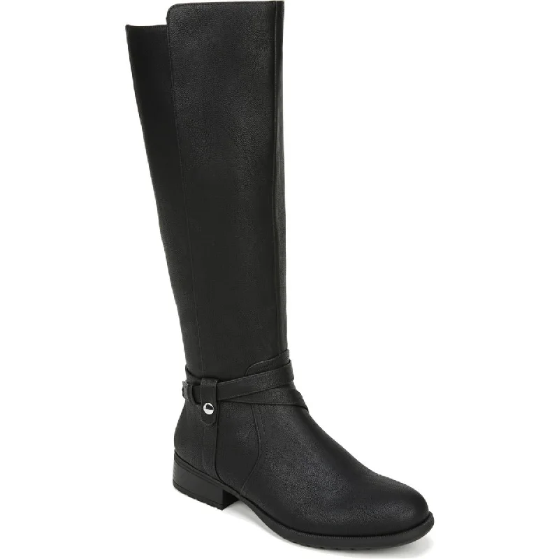 sandals with slip on style-Where to find lightweight boots-LifeStride Womens Xtrovert Faux Leather Wide Calf Riding Boots