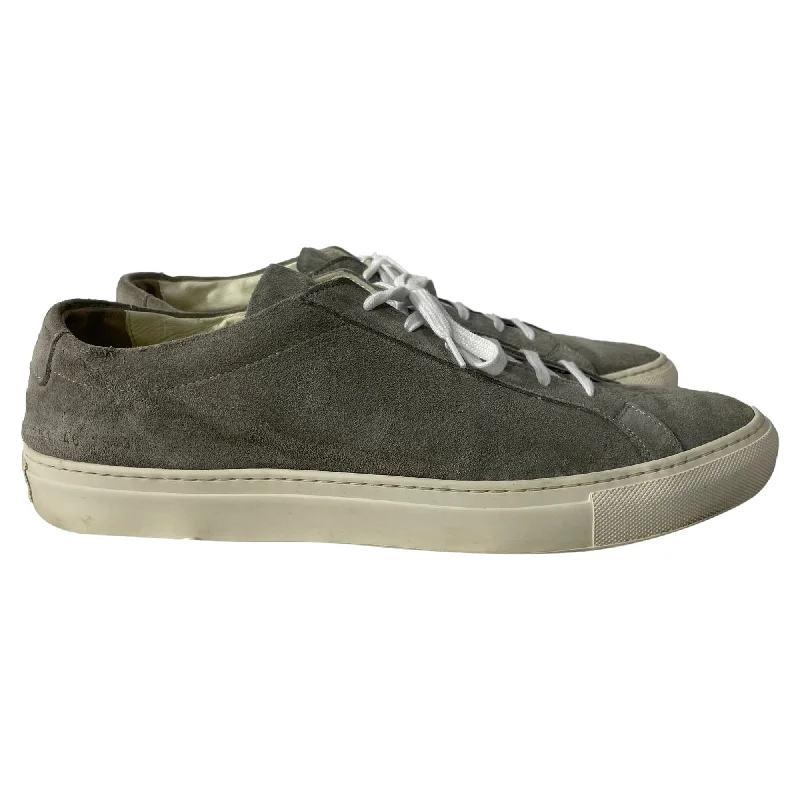 Common Projects Achilles Low-Top Sneakers in Grey Calf Suede