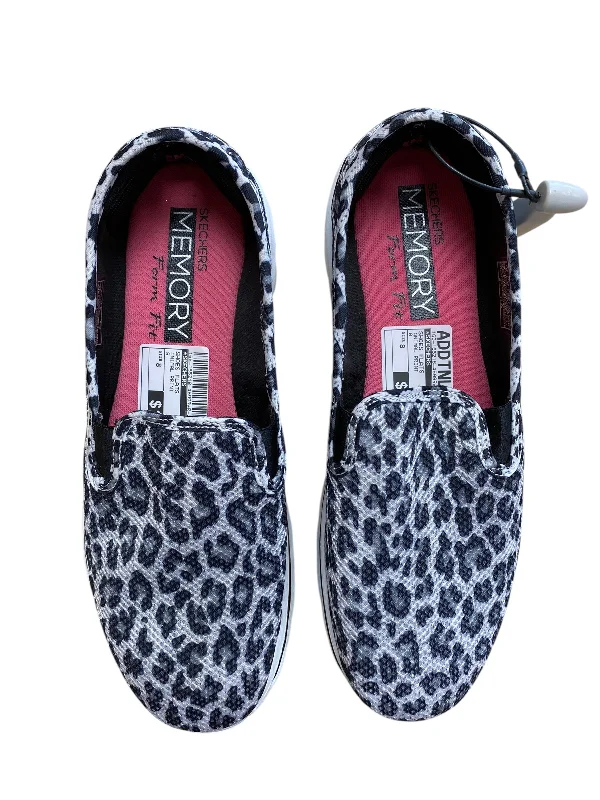 Flats with private deck-Shoes Flats By Skechers In Animal Print, Size: 8