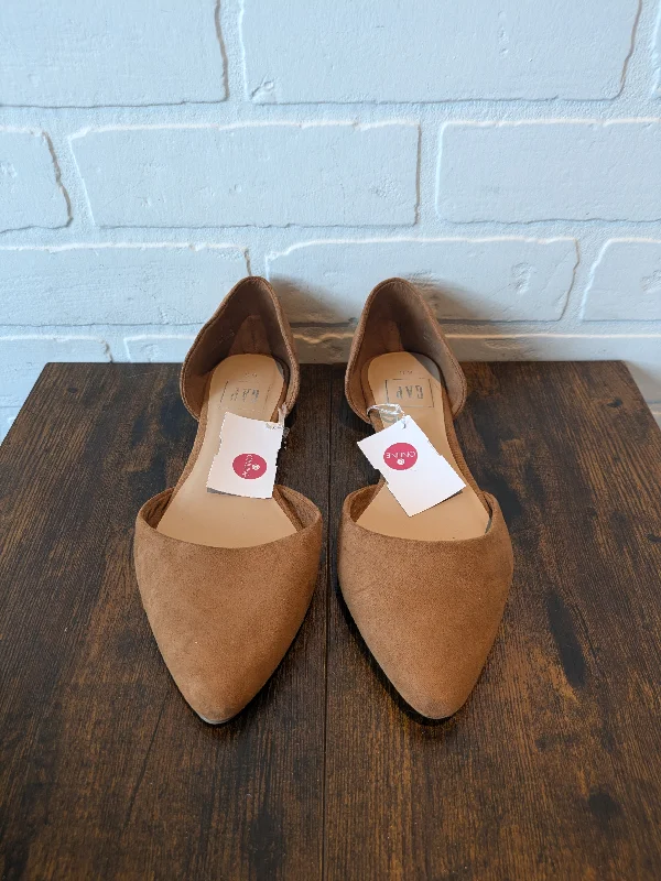 Flats with private vibe-Brown Shoes Flats Gap, Size 6.5