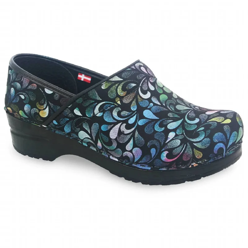 running shoes with reflective strips-Women's Original Professional Plume Clog In Printed Leather Multicolor