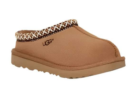 running shoes with solid frame-UGG®  Kids Tasman II Slipper - Chestnut