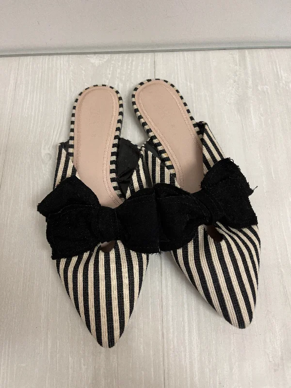 Flats in peaceful district-Shoes Flats By Zara In Black & White, Size: 8.5