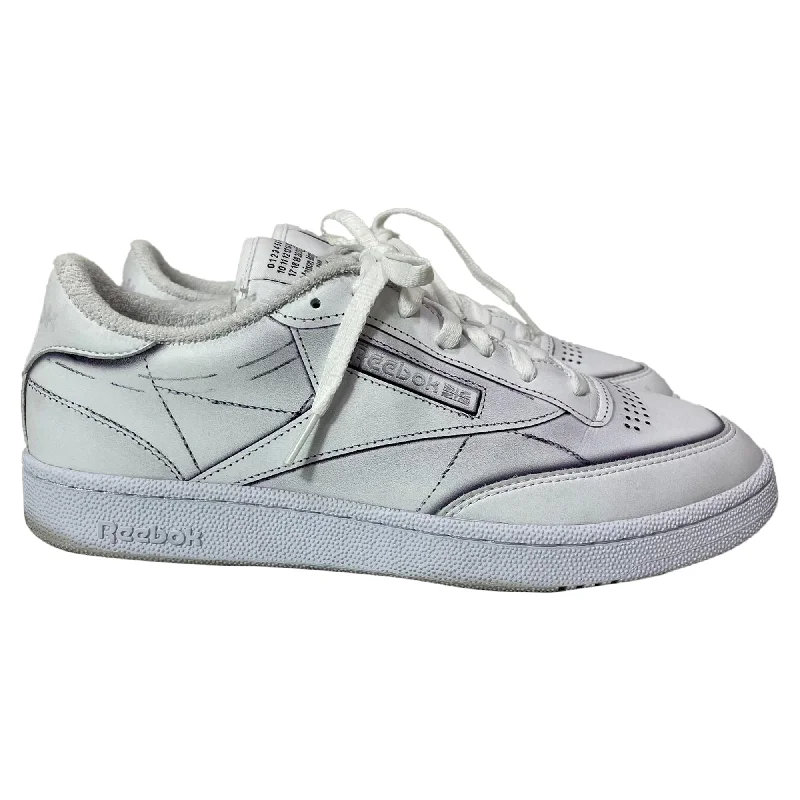 Maison Margiela x Reebok Project 0 CC TL Sneakers in White Calf Leather